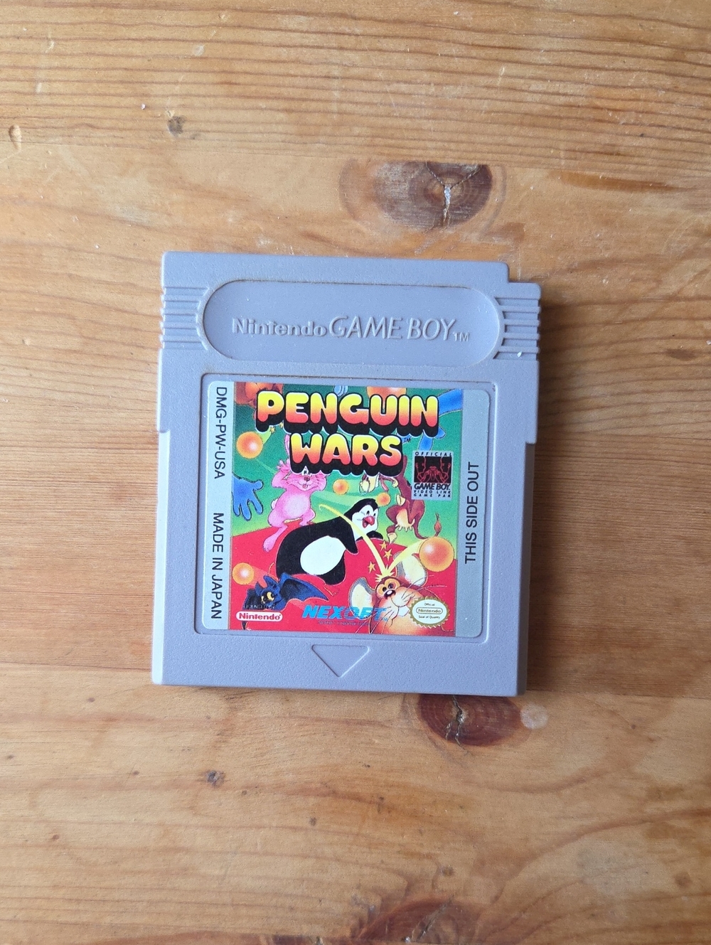 Nintendo Game Boy Penguin Wars Arcade Authentic Video Game Cartridge TESTED